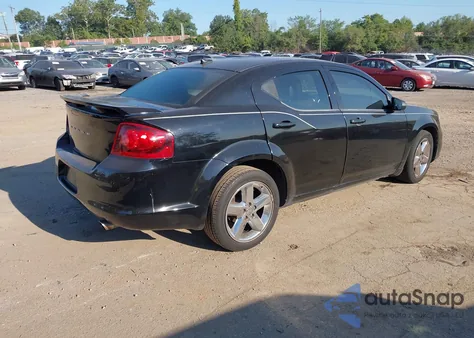 2013 Dodge Avenger Se из США, поврежденный, VIN 1C3CDZAB3DN582551